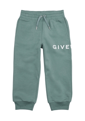 Givenchy Kids Logo-print Jersey Sweatpants - Green Olive - 05YR (5 Years)