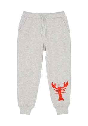 Mini Rodini Kids Lobster-print Cotton Sweatpants - Grey - 24 Months