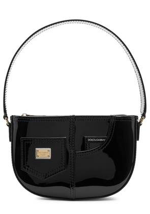 Dolce & Gabbana Kids Patent Leather Shoulder bag - Black