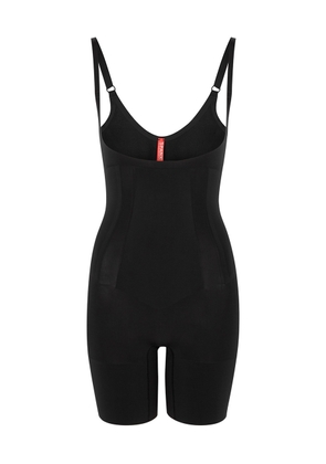 Spanx OnCore Open-bust Mid-thigh Bodysuit - Black - XL