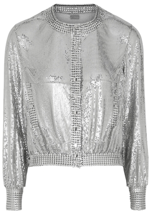Rabanne Chainmail Bomber Jacket - Silver - 38 (UK 10 / S)