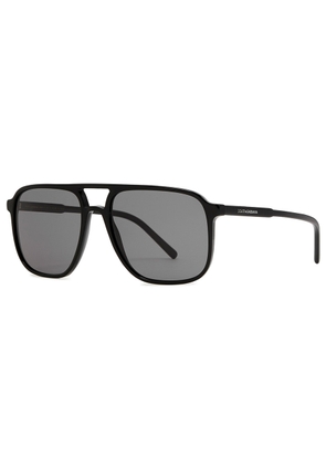 Dolce & Gabbana Aviator-style Sunglasses, Sunglasses, Black