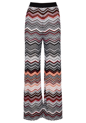 Missoni Zigzag-intarsia Knitted Trousers - Multicoloured - 12