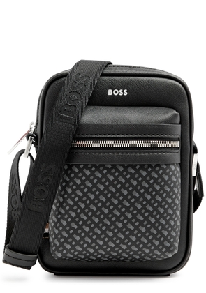Hugo Boss Zair Leather Cross-body bag - Black
