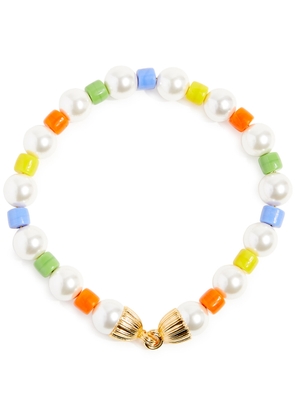 Timeless Pearly Pearl-embellished Beaded Necklace - Multicoloured - One Size
