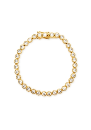 Daphine Chris Tennis 18kt Gold-plated Bracelet - M