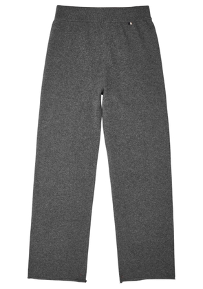 Extreme Cashmere N°104 Wide-leg Cashmere-blend Trousers - Grey - One Size