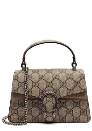 Gucci Dionysus GG Supermini Monogrammed Top Handle Bag, Canvas, Beige