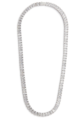 Fallon Crystal-embellished Choker - Silver - One Size