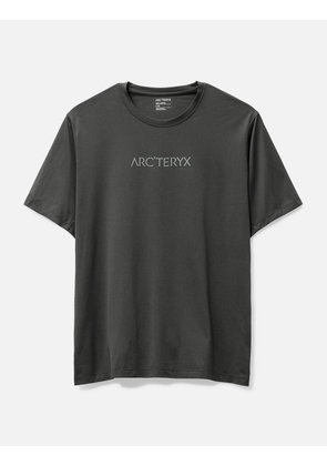 ARC'TERYX ELASTICATED T-SHIRT WITH PRINTED BRAND