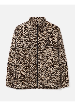 Leopard Velvet Track Jacket