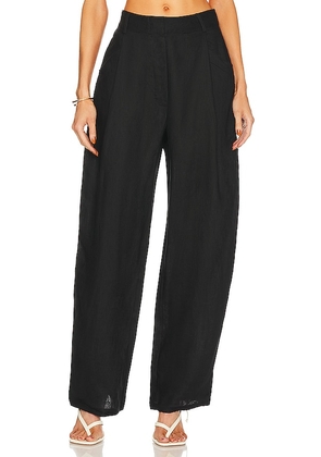 AEXAE Linen Trousers in Black. Size M, S, XL, XS.