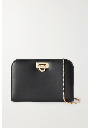 Ferragamo - Wanda England Leather Wallet On A Chain - Black - One size