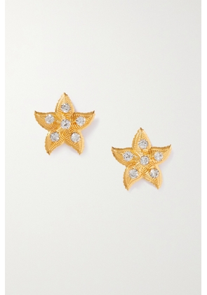 Jennifer Behr - Asteroida Gold-plated Crystal Earrings - One size