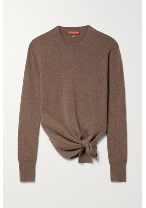 Altuzarra - Nalini Tie-detailed Cashmere Sweater - Brown - x small,small,medium,large,x large