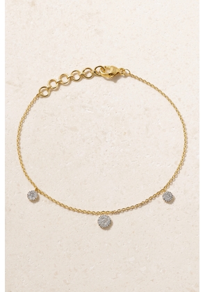 STONE AND STRAND - Disco 10-karat Gold Diamond Bracelet - One size