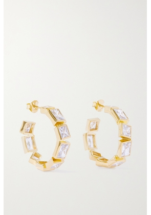 Completedworks - + Net Sustain Recycled Gold Vermeil Cubic Zirconia Hoop Earrings - One size