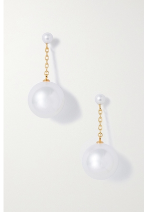 Anissa Kermiche - Atta Gold-plated Pearl Earrings - White - One size