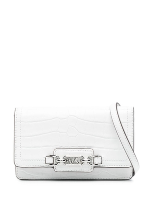 Michael Kors logo-plaque satchel bag - White
