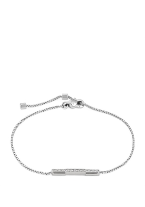 Gucci White Gold And Diamond Link To Love Bracelet