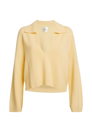 Leset Cashmere-Blend Cropped Zoe Sweater