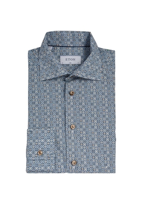 Eton Cotton Geometric Shirt