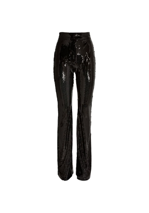 Alex Perry Sequinned Flared Trousers