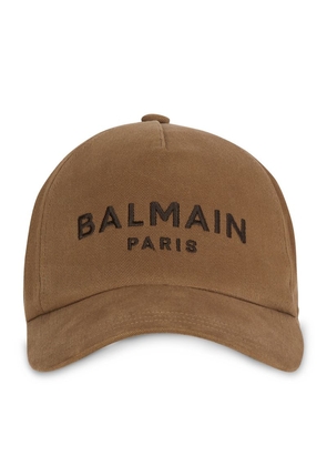 Balmain Logo-Embroidered Baseball Cap