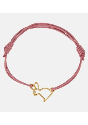 Aliita Conejito 9kt gold cord bracelet with diamond