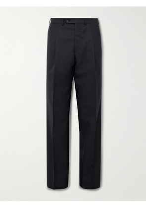Saman Amel - Straight-Leg Pleated Wool Suit Trousers - Men - Blue - IT 46