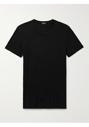Zegna - Stretch-Cotton Jersey T-Shirt - Men - Black - S