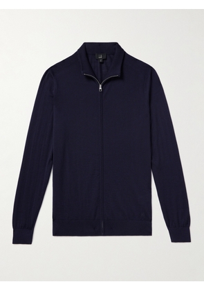 Dunhill - Cashmere Half-Zip Sweater - Men - Blue - S