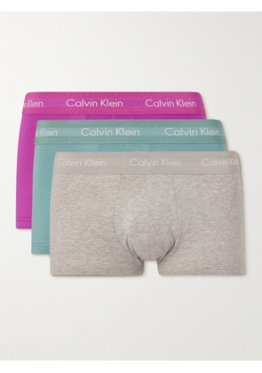Calvin Klein Underwear - Three-Pack Stretch-Cotton Boxer Briefs - Men - Gray - S