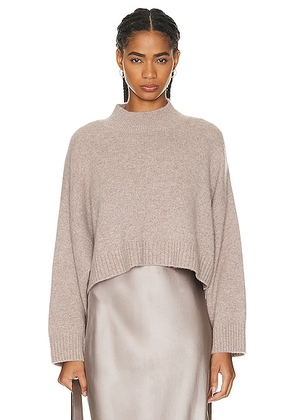 SABLYN Wells Cashmere Sweater in Toast - Taupe. Size L (also in ).
