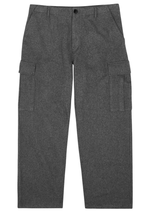 Kenzo Wool-blend Cargo Trousers - Dark Grey - 44 (UK44 / Xxl)