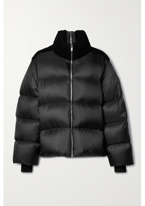 Rick Owens - Cyclopic Faux Shearling-paneled Quilted Shell Down Jacket - Black - 2,3