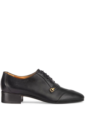 Gucci Half Horsebit leather Oxford shoes - Black