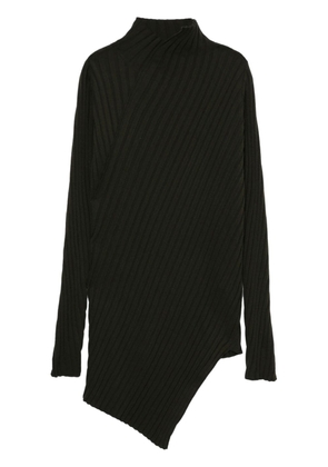 Y's high-neck ribbed jumper - Green