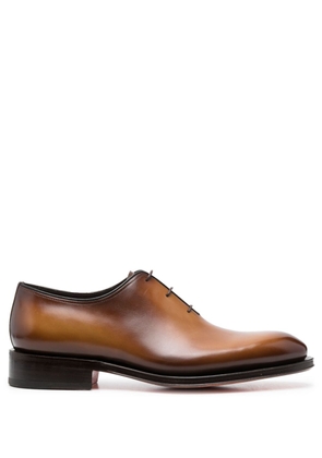 Santoni leather oxford shoes - Brown
