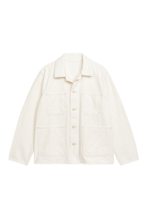 Cotton Utility Jacket - White