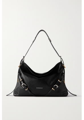 Givenchy - Voyou Medium Textured-leather Shoulder Bag - Black - One size