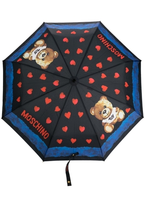 Moschino Umbrella With Case in Black