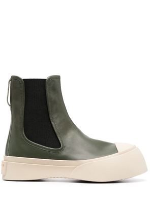 Marni Pablo leather Chelsea boots - Green
