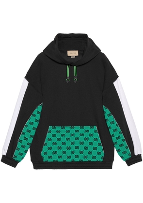 Gucci GG-jacquard cotton hoodie - Black
