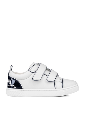 Christian Louboutin Kids Funnyto Scratch Leather Sneakers