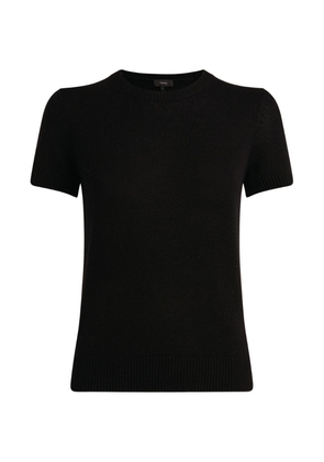 Theory Cashmere Short-Sleeved Sweater