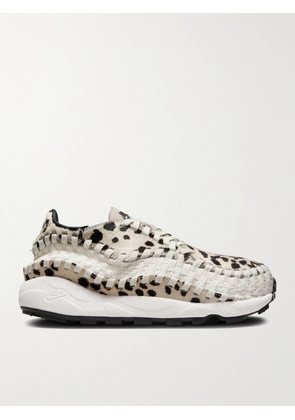 Nike - Air Footscape Stretch-Knit and Printed Calf Hair Sneakers - Men - Neutrals - US 5