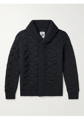 S.N.S Herning - Epigon-II Cable-Knit Wool Cardigan - Men - Gray - S