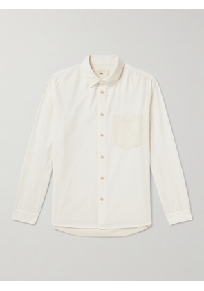 Folk - Two-Tone Cotton-Corduroy Shirt - Men - White - 1