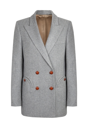Blazé Milano - Cheveyo Everyday Wool Blazer - Grey - 0 - Moda Operandi